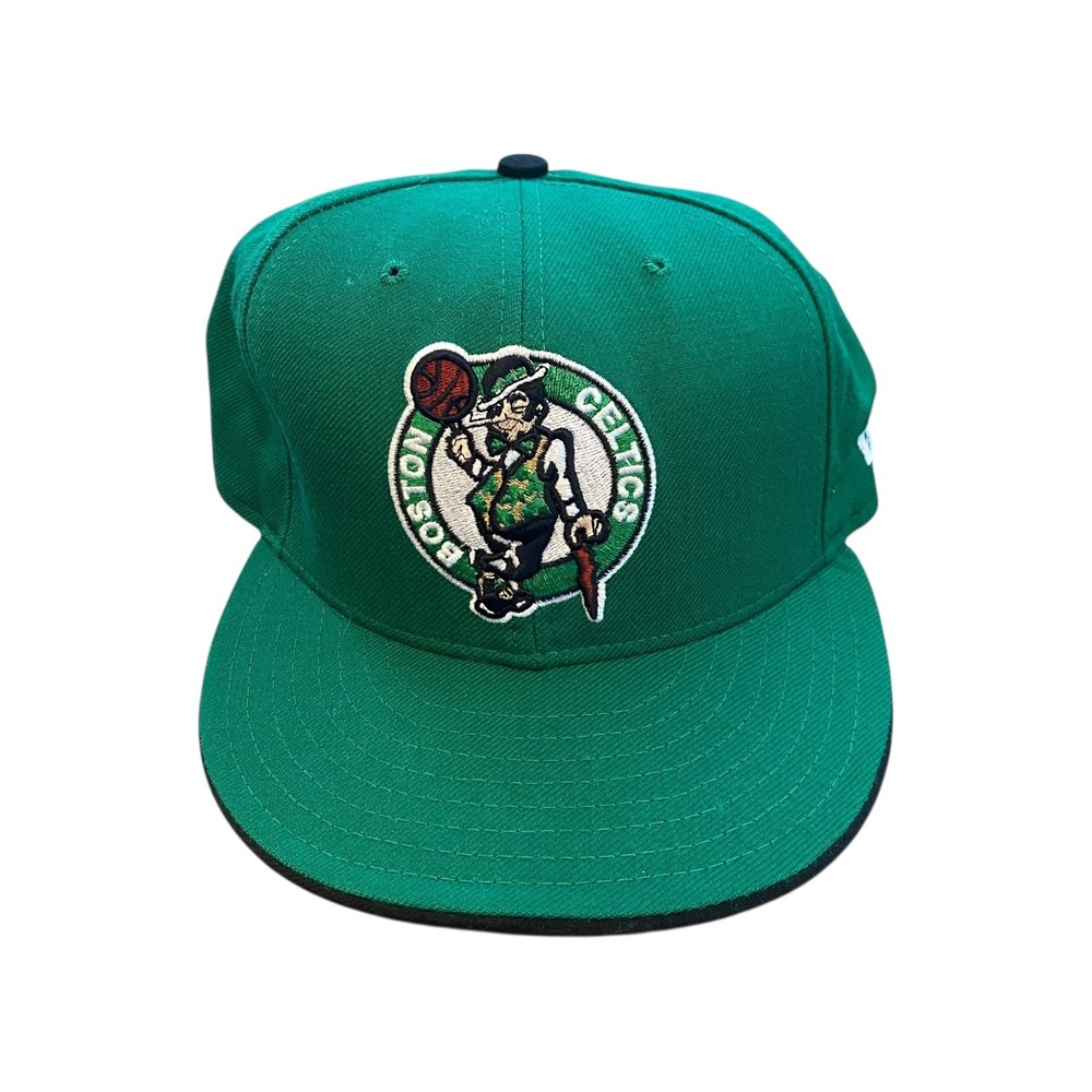 New Era Boston Celtics NBA Green Fitted Hat Cap Size 7 3/8‎